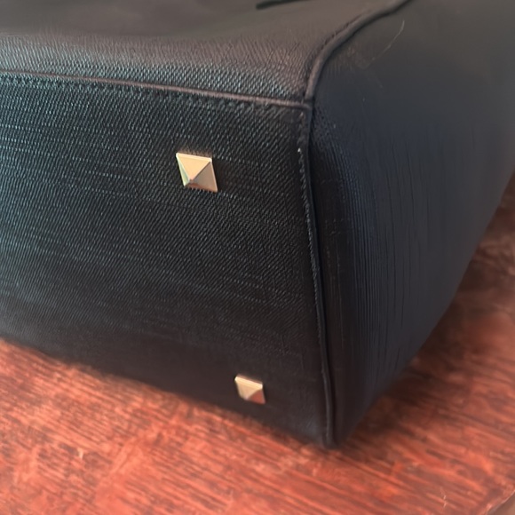 Dagne Dover Signature Legend Black Coated Canvas Large Tote - Picture 8 of 16